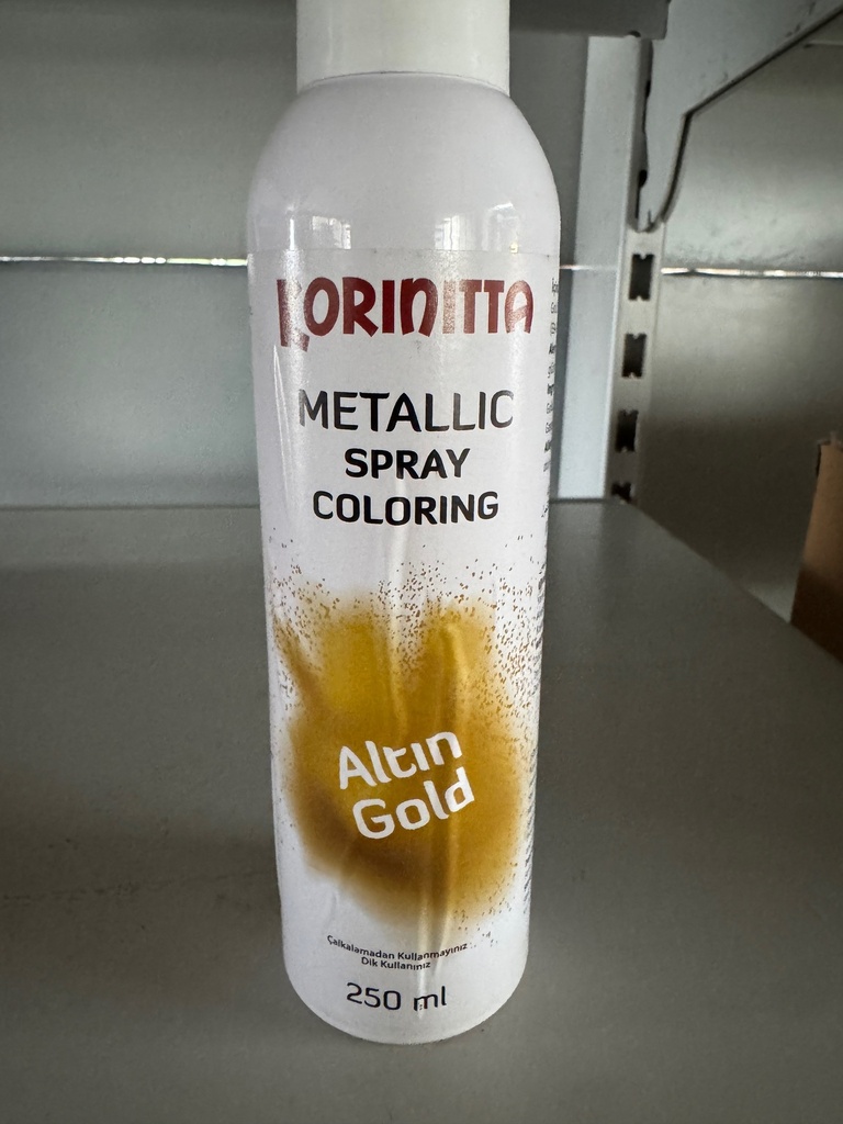 KORINITTA METALIK SPRAY GOLD 250ML 