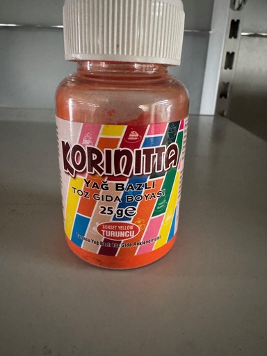 KORINITTA YAG BAZLI TOZ GIDA TURUNCU 25GR