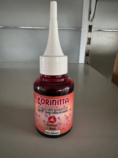KORINITTA SIVI GIDA BOYASI KIRMIZI 60ML