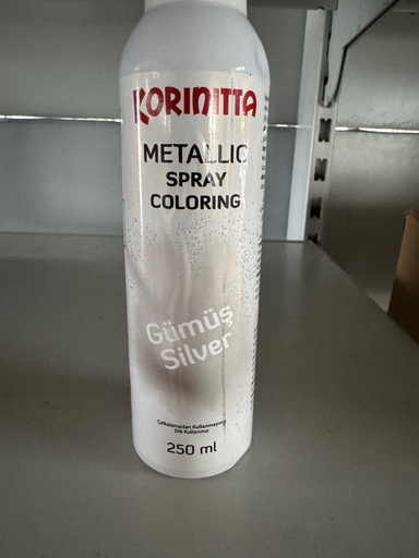 KORINITTA METALIK SPRAY GÜMÜS 250ML 
